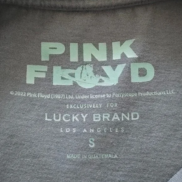 Lucky Brand Pink Floyd Retro Graphic Band Tee Shirt - Picture 12 of 14